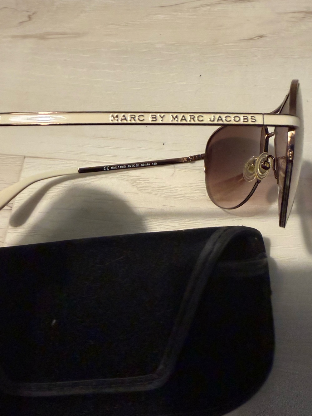Marc Jacobs Aviator Women's Sunglasses - Brown Lenses